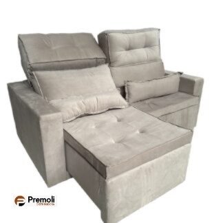 Sofa Retrátil E Reclinàvel Robust 1.60mt Não e bipartido Cor Bege