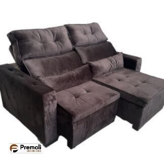 Sofa Retrátil E Reclinàvel Robust 1.60mt Não e bipartido Cor Marrom