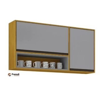 Aéreo Eduarda 1.20  2 Portas Cinamomo/cinza chf