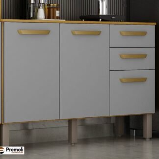 Balção Avila Largura 110.4Cm Cor Cinamomo/Cinza  Chf