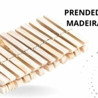 KIT 12 UNI PRENDEDORES PREGADORES ROUPAS MADEIRA
