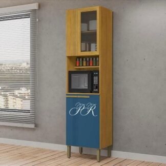 PANELEIRO ANNE CINAMOMO/AZUL/TURQUESA  CHF MOVEIS