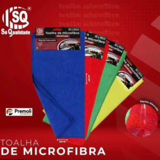 Toalha Multi Uso 1 Peça Microfibra 40×40  Cor Sortido