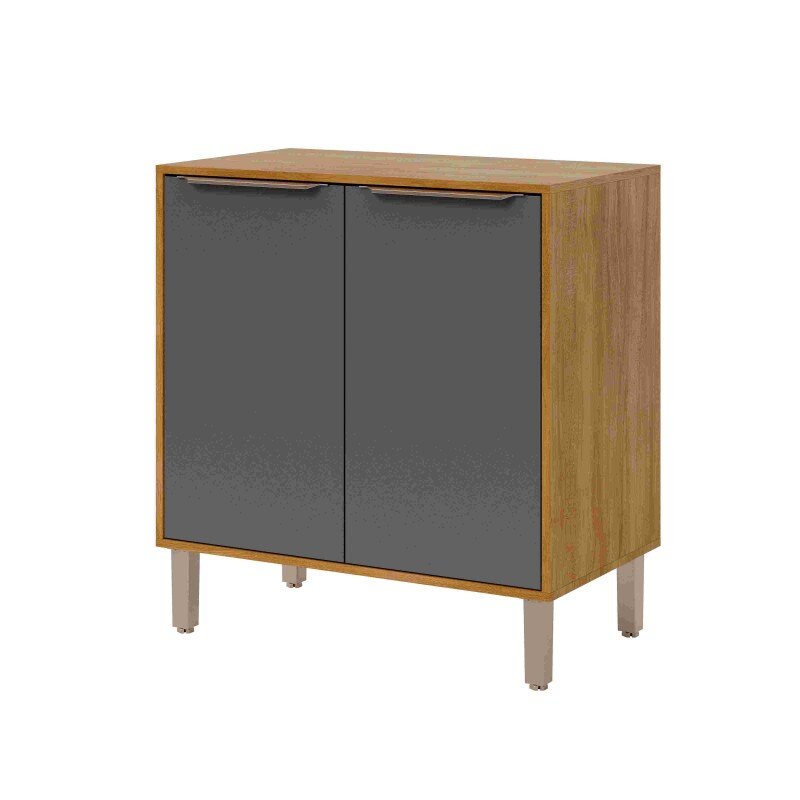 Balcão Cozinha Divina 80cm 2pts Titanium/ Cinamomo - MGM