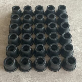 Kits com 4 Pés Plásticos Preto Pequenos Puffs