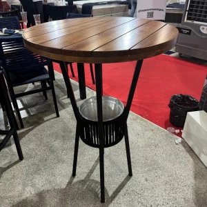 MESA PAONANDA BISTRO BAR C/CORDA RIPADO PRETO FOSCO
