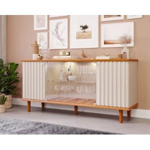 BUFFET CIMOL JANICE CINAMOMO/OFF WHITE