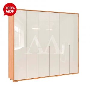 ROUPEIRO 6P ABRIR 6G ROBEL CONCEPT 2.7 LISO C/ PES FREIJO / OFF WHITE