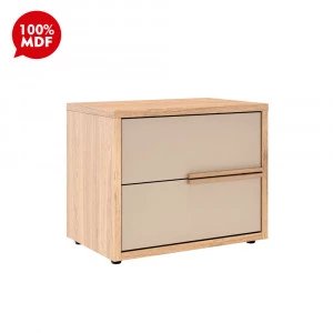 MESA DE CABECEIRA 2G ROBEL CONCEPT PUX PERFIL HANOVER/FENDI LISO