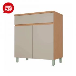 BALCAO NESHER 2P 1G REALEZA PREMIUM 80CM CARVALHO/GREIGE 501158