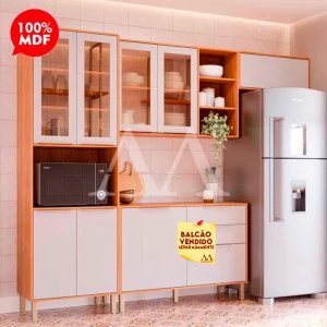 COZINHA MGM BRILHANTE CINAMOMO/OFF WHITE