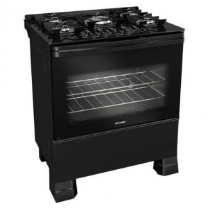 FOGAO 5B MUELLER MFV5BF MESA VIDRO PRETO FOSCO