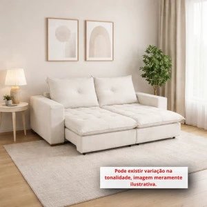 ESTOFADO DESIGN MILANO RETRATIL CAMA MARTE CRU