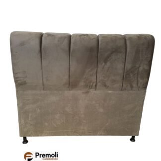 Cabeceira Esmeralda Queen 1.58x135x20 Cor Marrom Claro Pode haver variação de cor