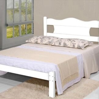 Cama Casal Munique 100% MDF  Cor Branca – GABRIELLI  MOVEIS