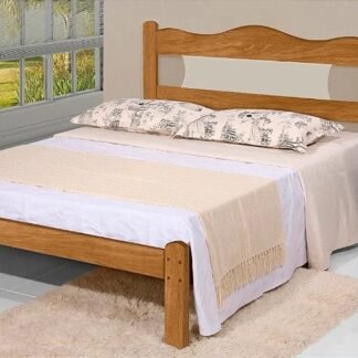 Cama Casal Munique 100% Nature/Off –  GABRIELLI MOVEIS
