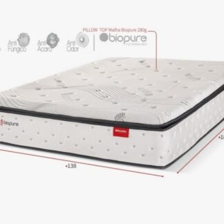 Colchão D45 Premium Biopure Casal 138x188x30 Ate 150kg  Reconflex