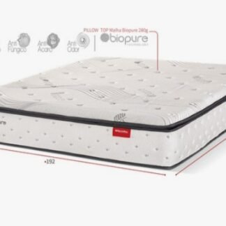 Colchão D45 Premium Biopure King 193x203x30 Ate 150kg Reconflex