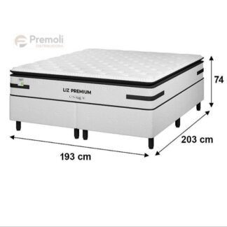 Conjunto Liz Premium 193X203X74 Molas Ensacadas D33 120 kg Plumatex