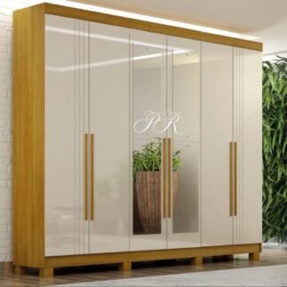 Roupeiro Madri  Cor  Cinamomo/Off   Larg: 202.8   CHF MOVEIS