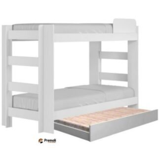 Beliche Flórida C/ Cama Auxiliar Branco – TIGUS MÓVEIS