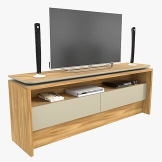 Bancada Itacaré Largura 160 Cor Freijo /Gold   TV 60 Avelan moveis OBS PRODUTO SEM ASSISTENCIA