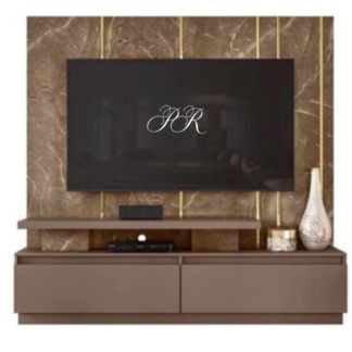 Estante Home Teather Apolo Largura 1.83 TV  75′ Cor Sepia / Fosco Madetec