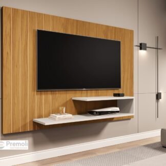 Painel Veneza  Até 55polegadas Cor  nature /off   100% MDF