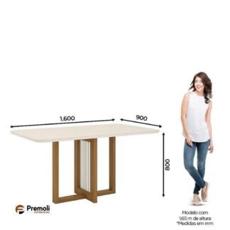 BASE C/ TAMPO VIDRO   NATALÍ 1600MM  CANTO ARREDON C/ VIDRO – NATURE/OFF WHITE/LINHO HENN