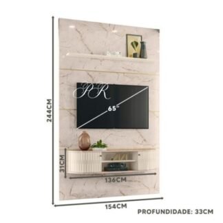 Home Suspenso Monte Carlo TV  65 Polegadas  Calacata Off White Monte Carlo Madetec