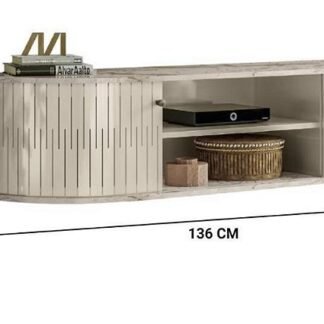 RAKC SUSPENSO    MODENA TV ATE 60 POLEGADAS    CALACATA /OFF WHITE  MADETEC